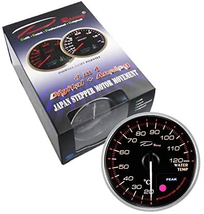 DS 22062-Depo Racing Water Temperature Meter 60mm Peak with Sensor Connector