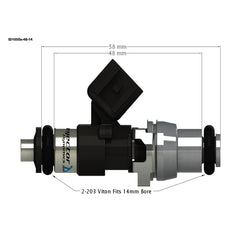 DS 01093-Dynamics Injector -1050X CC -Nissan -P/ N 1050.48.14.14.6
