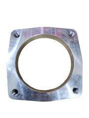DS 14736-Silver Anodized Billet Aluminum Throttle Body Spacer 90mm
