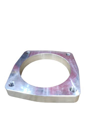 DS 14736-Silver Anodized Billet Aluminum Throttle Body Spacer 90mm