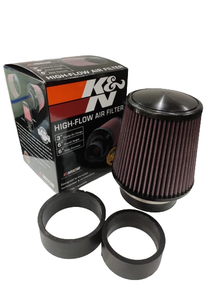 DS 14662-K&N UNIVERSAL AIR FILTER (3",3.5",4")