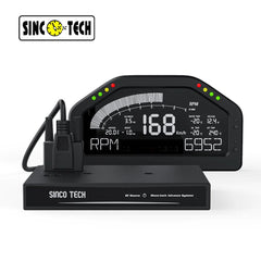 DS 14954-SincoTech Narrow Band 7-Color Multifunctional Black Racing Dashboard DO926NB