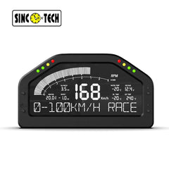DS 14954-SincoTech Narrow Band 7-Color Multifunctional Black Racing Dashboard DO926NB