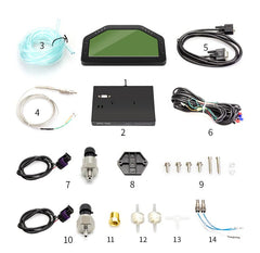 DS 14538-DO908 Car Dash Race Display rally Gauge Sensor Kit Dashboard LCD Screen 9000RPM