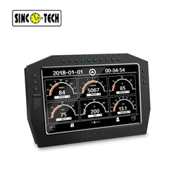 DS 14539-7 Inch Touch SINCOTECH Panel meters Multifunctional Racing Dashboard DO909