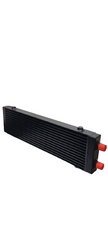DS 14867-BLACK UNIVERSAL 14 ROWS AN-10AN ENGINE TRANSMISSION RACING OIL COOLER