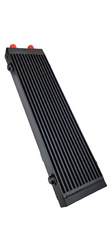 DS 14867-BLACK UNIVERSAL 14 ROWS AN-10AN ENGINE TRANSMISSION RACING OIL COOLER