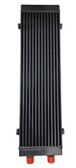 DS 14867-BLACK UNIVERSAL 14 ROWS AN-10AN ENGINE TRANSMISSION RACING OIL COOLER