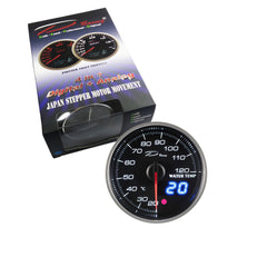DS 22071-D Racing DX-Series 60MM Peak Water Temperature Gauge with Waterproof Sensor Connector