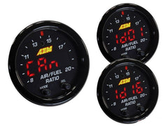 DS390011-AEM Electronics Black bezel X-Series Wideband UEGO AFR Sensor Controller Gauge 30-0300