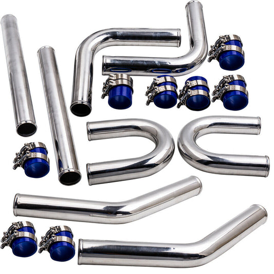 DS 14271-2.5 Inch 63mm 6061 Aluminum Universal Intercooler Turbo Piping Pipe Kit