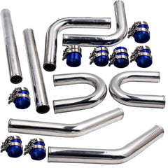 DS 14271-2.5 Inch 63mm 6061 Aluminum Universal Intercooler Turbo Piping Pipe Kit